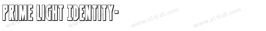 Prime Light Identity字体转换